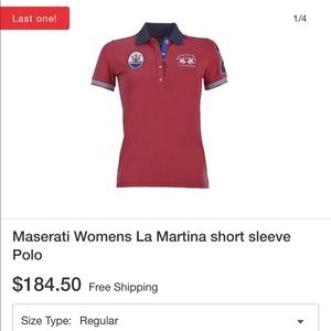 Like new Maserati La Martina polo white
